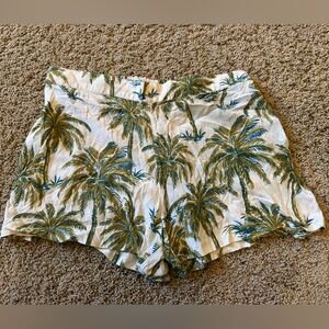 Ralph Lauren Denim & Supply Green Palm Print Women's Shorts